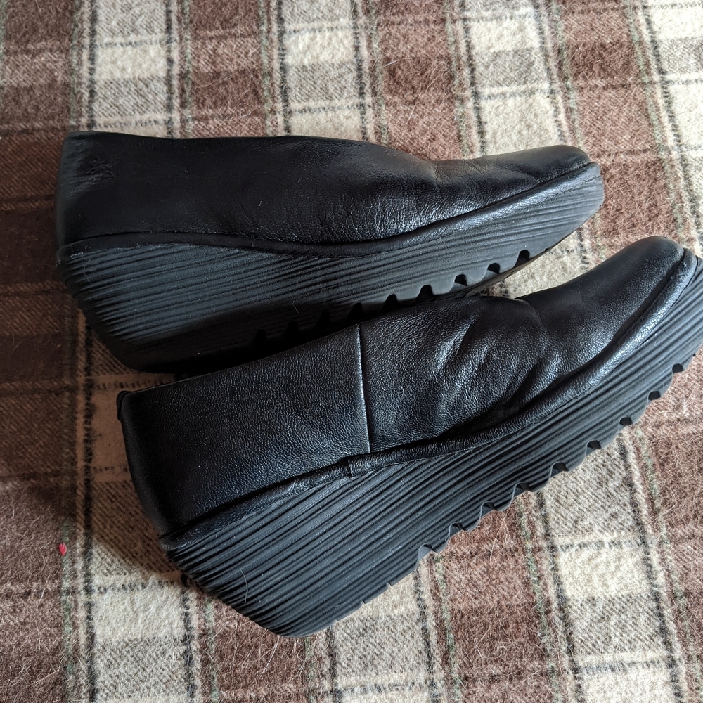 Fly London 'Yaz' slip on wedge platform shoes - Picture 9 of 12